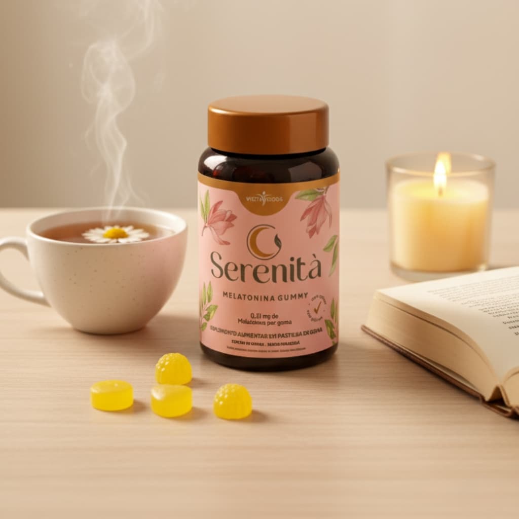 Ritual noturno com chá e vela